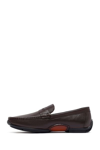 Derimod Men's Brown Leather Casual Loafer 25Sfd642018