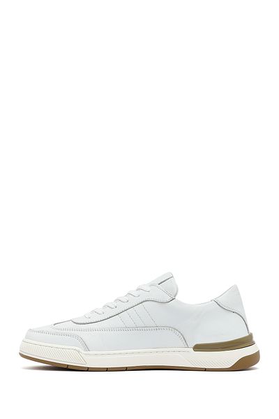 Derimod Men's White Lace-Up Leather Sneaker 25Sfd688418