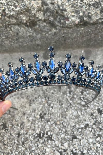 Hobigram Ivanna Laciert Bridal Henna Crown Special Occasion Accessory Women's Crown Hair Accessory – Crown, Crystal Stone
