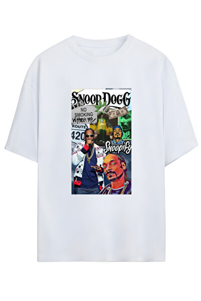 MAGORS تيشيرت سنووب دوج للجنسين من القطن مقاس كبير