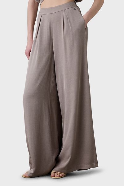 BSB Wide Leg High Waist Wide Leg Pleated Trousers Pants 053