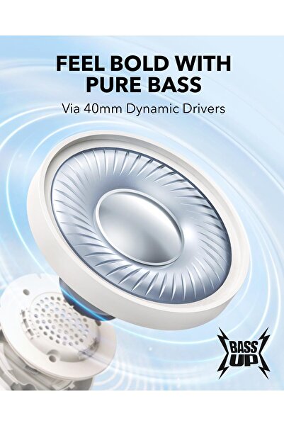 Generic سماعات ساوندكور من أنكر H30i اللاسلكية، قابلة للطي، صوت جهير نقي، 70H، بلوتوث 5.3