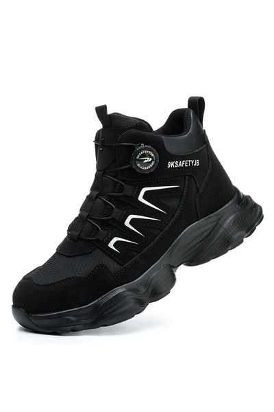 Choice 46 حذاء أمان جديد أسود للرجال للعمل غير قابل للتدمير أحذية رياضية واقي...