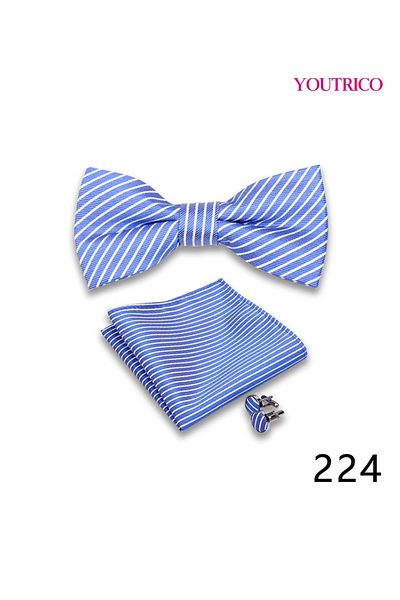 Youtrico Suit Tie Handkerchief Cufflink-Premium Handmade 3-Piece