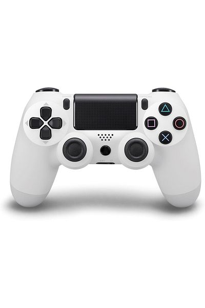 fulina Wireless Game Controller Compatible with Playstation 4,Precision Control,White