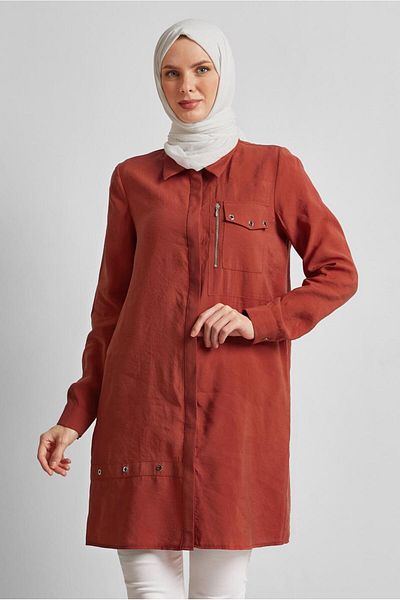 Alvina Eyelet Detailled Tunic 45533