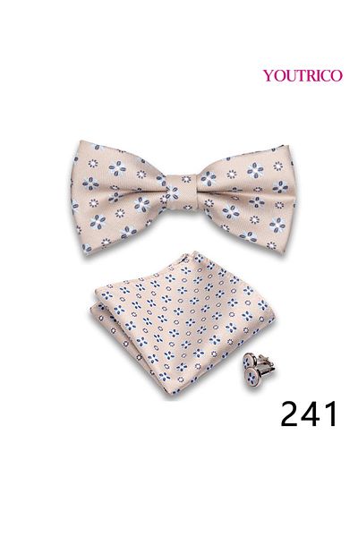 Youtrico Suit Tie Handkerchief Cufflink-Premium Handmade 3-Piece