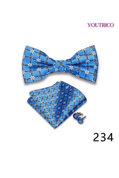 Youtrico Suit Tie Handkerchief Cufflink-Premium Handmade 3-Piece