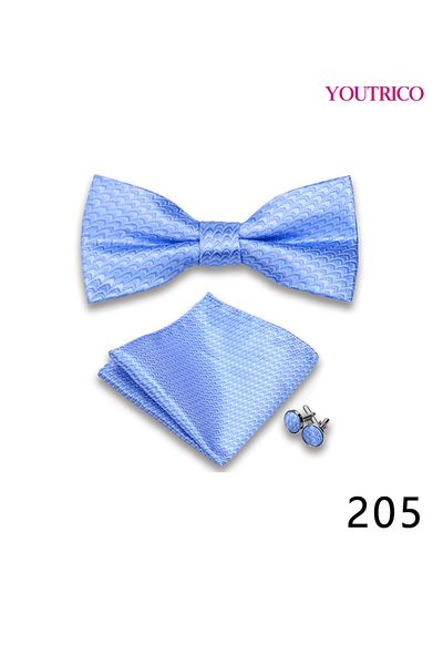 Youtrico Suit Tie Handkerchief Cufflink-Premium Handmade 3-Piece