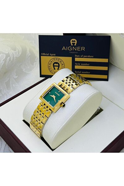 Aigner ساعة اقنر فاشن ذهبي مينا اخضر