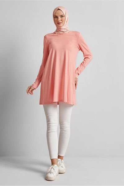 Alvina Crew Neck Stretch Tunic 44788