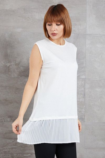 GÖZAY GROUP Women's Pleated Zero Sleeve Undershirt
