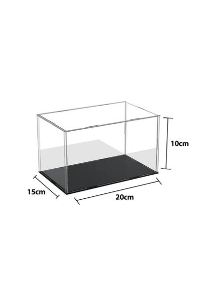 Elioure Şeffaf 20x15x10 cm model ve hobi sergileme kutusu