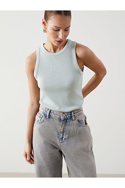 LC Waikiki Tricou pentru femei cu decolteu rotund de sezon nou - S5EM10Z8