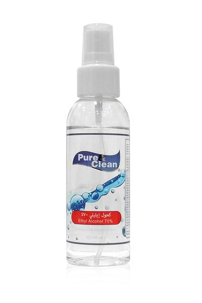 ALKHURAIJI Pure & Clean Ethyl Alcohol 70% Spray 100ml