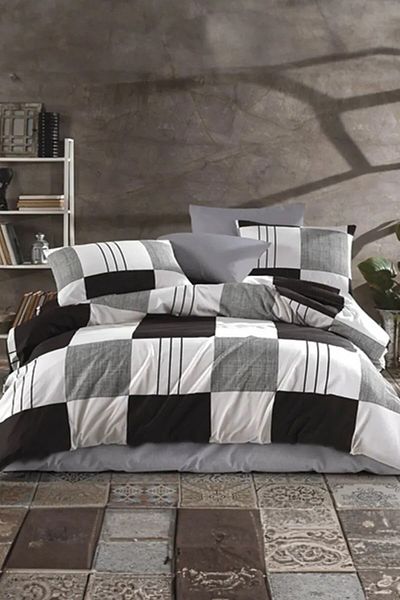 GARDEN ROOM Double Duvet Cover Set Miran with Elastic Sheet