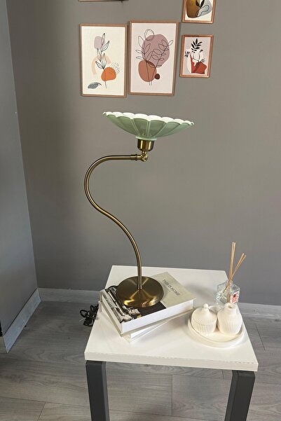 Bamyum Risso Mint Masa Lambası Dekoratif Abajur Çocuk Odası Başucu Lambası Okuma Lambası