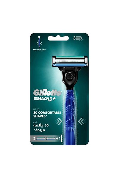 Gillette Mach3+ Men's Razor 1 Handle + 2 Blades