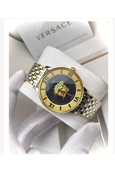 Young Versace ساعة فرزاشي دائرية للسيدات تاتي معا علبه وكيس الماركه