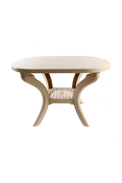 rexa Oval Curve Plastic Table – 114x80x72 cm Durable & Easy-to-Assemble Table