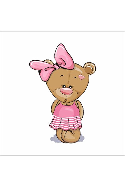 Reysa Tasarım ملصق تيدي بير وردي اللون