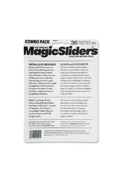 Magic Sliders 36-Piece Floor Protector Gripp Combo Value