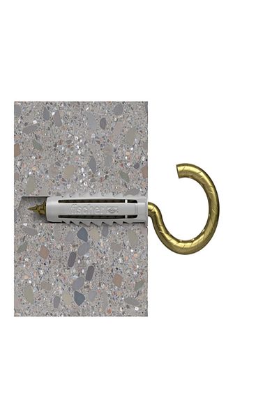 Fischer 4-Piece Expansion Plug SX 8 x 40 RHM 82 K with Round Hook