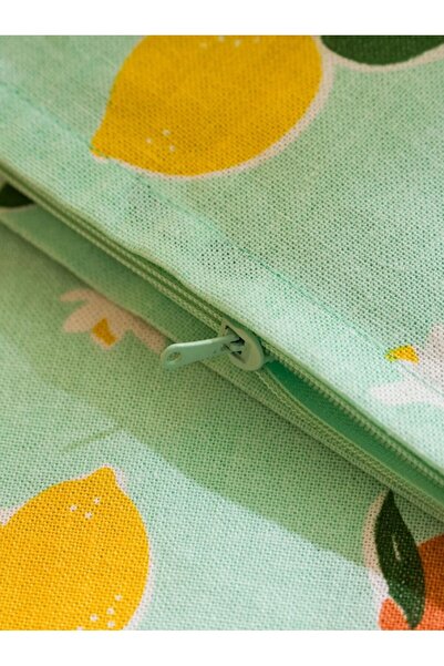 LC Waikiki Lcw Home Green Printed Throw Pillow Case 45X45 cm