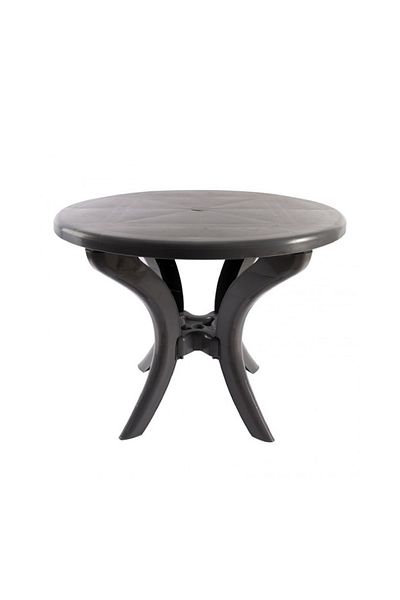 rexa Syrian Round Plastic Table – 90x90x71 cm Durable & Easy-to-Assemble