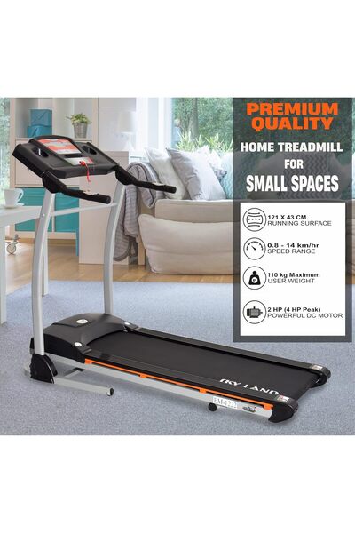 SKY LAND Running Machine EM-1222, 4HP Peak Motor, Shock Absorb Treadmill, 12 Programs, 110KG User Limit