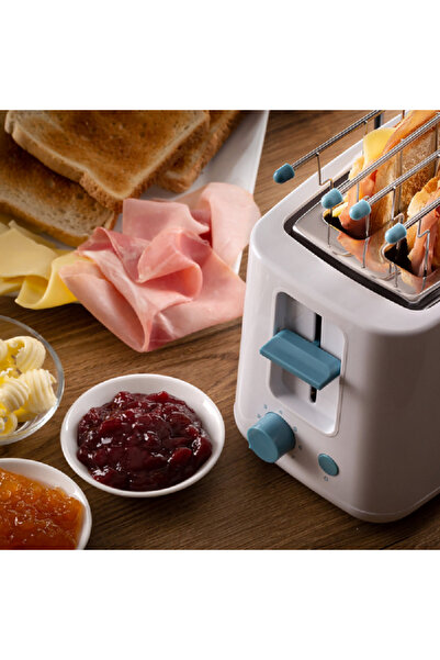 ARIETE 2-Compartments Stainless Steel Construction Qubi Toaster White and Grey