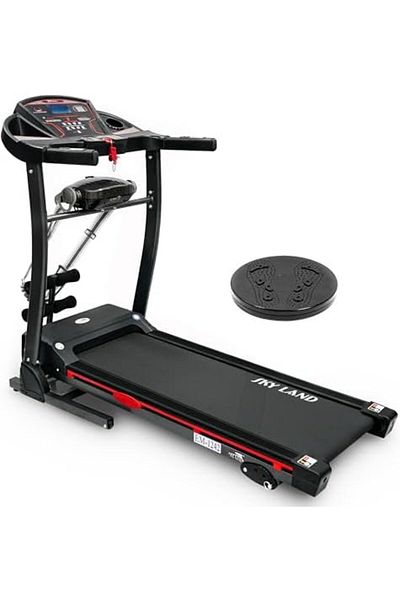 Skyland 4-in-1 Foldable Multi-Functional Treadmill with Integrated Massager, Sit-Up Bar, Twisting Device, an