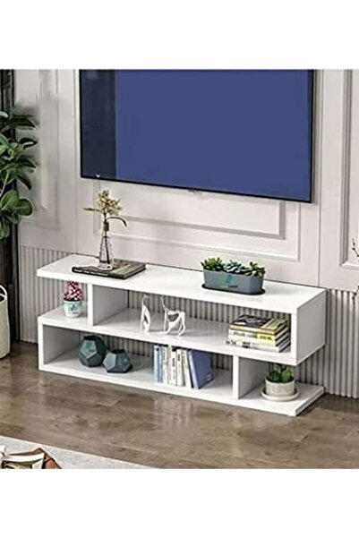 Generic Modern TV and Coffee Table Living Room Home Furniture (80×53×20, White)