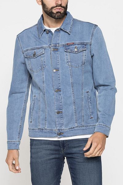 Carrera Jeans JACHETĂ BĂRBĂTEASCĂ DIN DENIM MOD. TRUCKER DIN DENIM ELASTIC