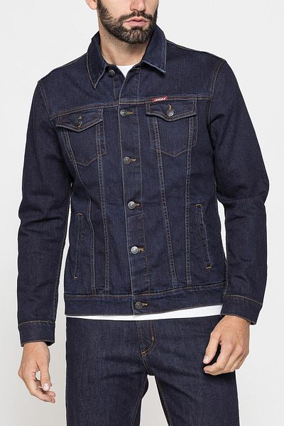 Carrera Jeans JACHETĂ BĂRBĂTEASCĂ DIN DENIM MOD. TRUCKER DIN DENIM ELASTIC