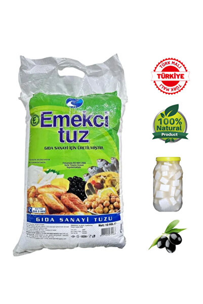 Emekçi Tuz Salamura Peynir Tuzu , Turşuluk , Salçalık ve Zeytinlik Tuz 10kg.