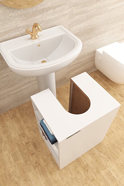 Tiklad Rans Banyo Dolabı, Wc Alt Lavabo Dolabı (MDF)