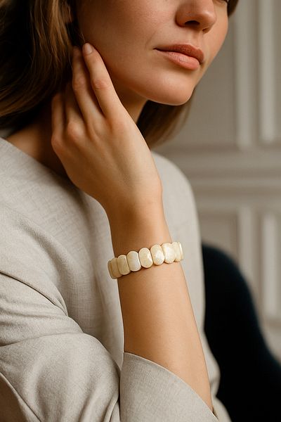 Safnaturel Igsl Certified Moonstone 9 X 14 mm Special Cut Bracelet