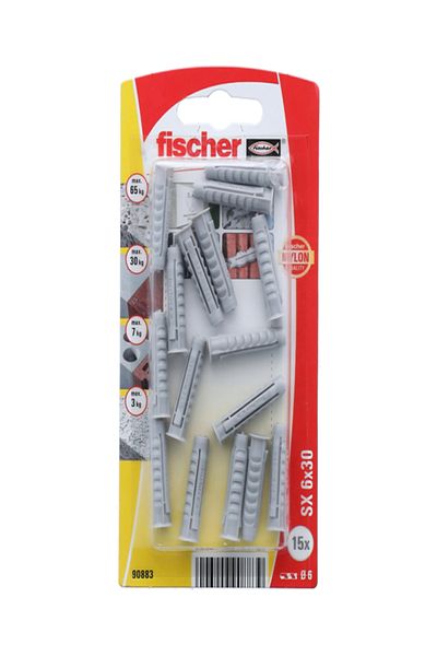 Fischer 15-Piece Nylon KP SX 4-Way Expansion Plug with Rim