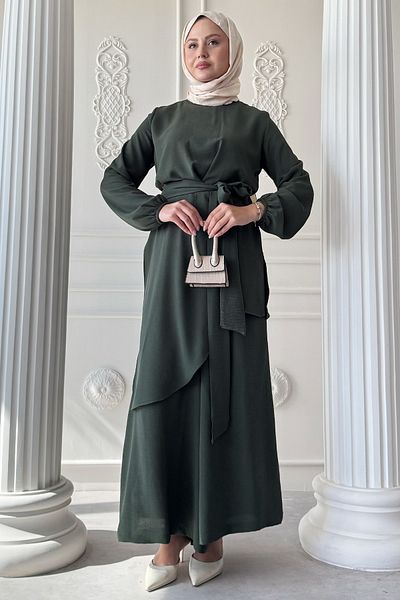 InStyle Asymmetric Model Khaki Ayrobin Suit