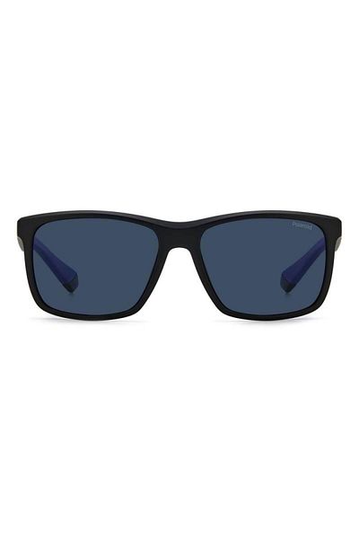 Polaroid Ochelari de soare polarizați pentru bărbați Polaroid PLD 7043/S 0VK/C3, Plastic, Negru, 57 mm