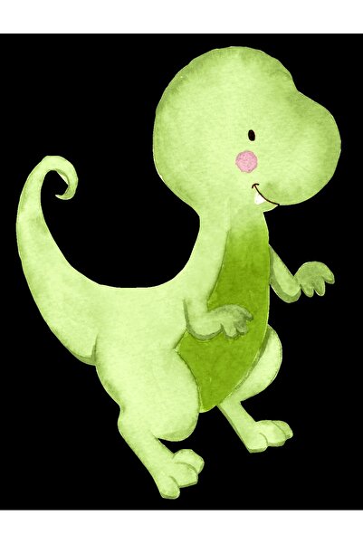 Reysa Tasarım ملصق حائط على شكل ديناصور أخضر