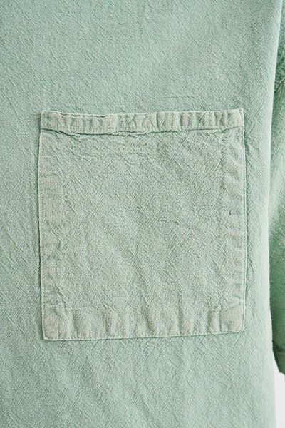Machinist Men's Effected Washed Basic Lime Green Shirt
