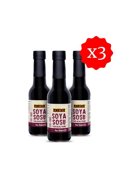 AIKO Tuzu Azaltılmış Soya Sosu 250 CC Cam