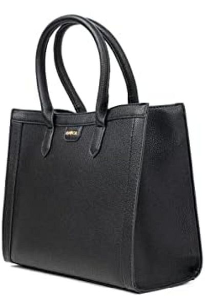 AMICA Maria Women's Leather Satchel Handbag Spacious Compartment With Detachable Shoulder Strap