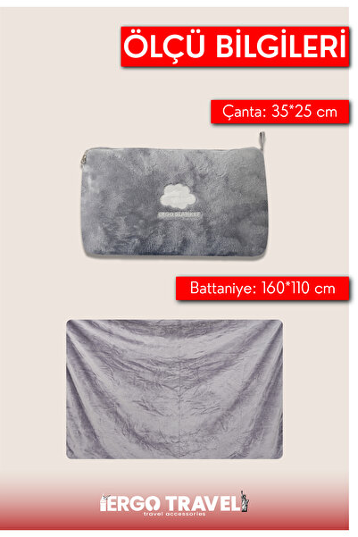 Viscofoam Ergo Blanket Ultrasoft Parıltılı Battaniye 160*110cm | Ergo Travel