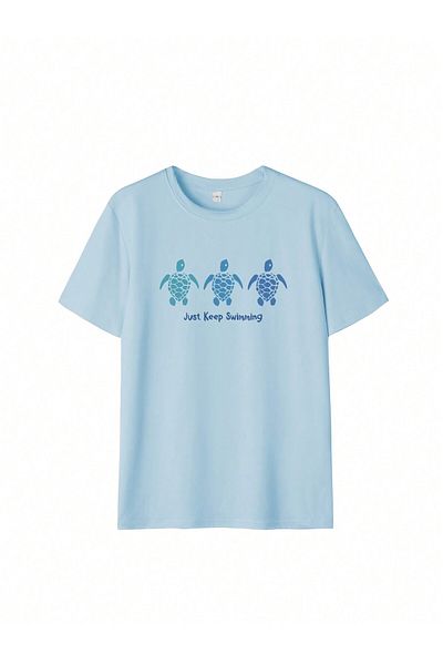 DAXİS Sportwear Company ΓΥΝΑΙΚΕΙΟ T-Shirt με στάμπα χελώνας