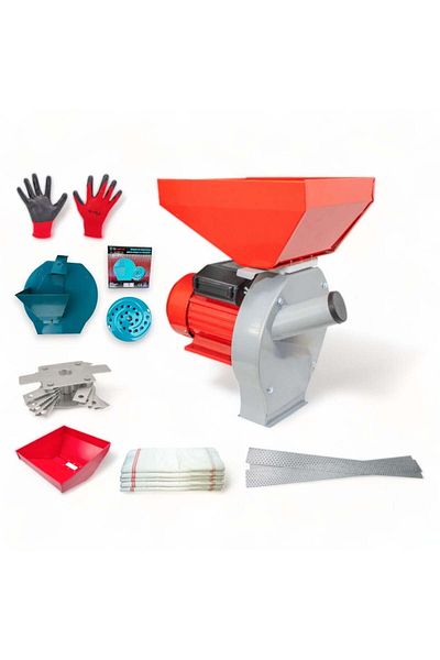 COBI SMART® 3 in 1 electric grain mill set, 3.9 kW, 250 kg/h, 3200 rpm, accessories included - COBI SMART®