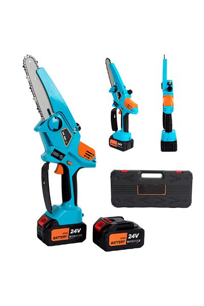 COBI SMART® Ieto mini electric chainsaw, 24 V, 2 4000 mAh batteries, suitcase and accessories - COBI SMART®