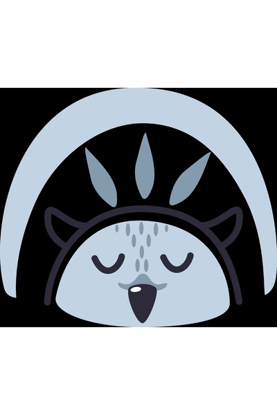 Reysa Tasarım طائر ينام تحت قوس قزح (مع قبعة)